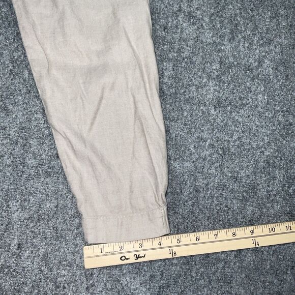 Babaton Aritzia Pants Womens Size XS Beige Dexter Linen Blend Jogger Casual - Picture 7 of 11